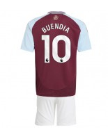 Aston Villa Emiliano Buendia #10 Domácí dres pro děti 2024-25 Krátký Rukáv (+ trenýrky)